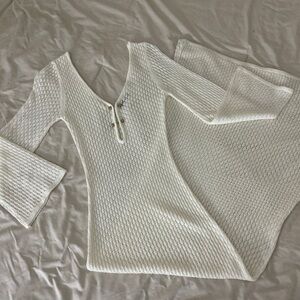 SOLD Crotchet Maxi Flare Dress